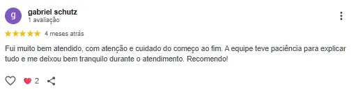 Avaliação Google 5
